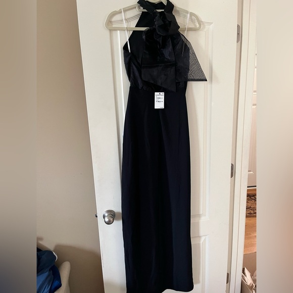 NEW! Lulu’s Stunning Black Gathered Organza Bodice with Oversized Bow - Picture 11 of 14